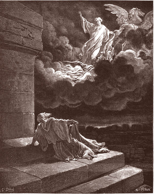 ELIA ASSUNTO IN CIELO SU COCCHIO DI FUOCO RE II, 2,12